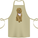 A Doodle Goldendoodle Dog Cotton Apron 100% Organic Khaki