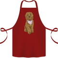 A Doodle Goldendoodle Dog Cotton Apron 100% Organic Maroon