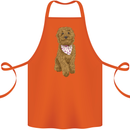 A Doodle Goldendoodle Dog Cotton Apron 100% Organic Orange