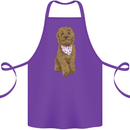 A Doodle Goldendoodle Dog Cotton Apron 100% Organic Purple