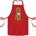A Doodle Goldendoodle Dog Cotton Apron 100% Organic Red