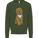 A Doodle Goldendoodle Dog Kids Sweatshirt Jumper Forest Green