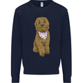 A Doodle Goldendoodle Dog Kids Sweatshirt Jumper Navy Blue