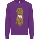 A Doodle Goldendoodle Dog Kids Sweatshirt Jumper Purple