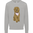 A Doodle Goldendoodle Dog Kids Sweatshirt Jumper Sports Grey