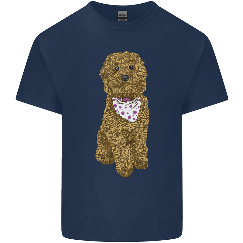 A Doodle Goldendoodle Dog Kids T-Shirt Childrens Navy Blue