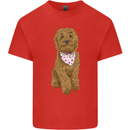 A Doodle Goldendoodle Dog Kids T-Shirt Childrens Red