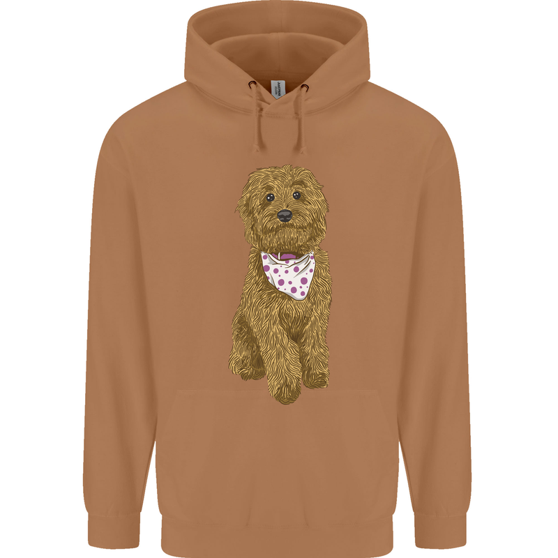 A Doodle Goldendoodle Dog Mens 80% Cotton Hoodie Caramel Latte