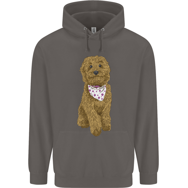 A Doodle Goldendoodle Dog Mens 80% Cotton Hoodie Charcoal