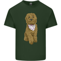 A Doodle Goldendoodle Dog Mens Cotton T-Shirt Tee Top Forest Green