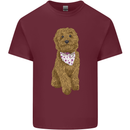 A Doodle Goldendoodle Dog Mens Cotton T-Shirt Tee Top Maroon