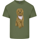 A Doodle Goldendoodle Dog Mens Cotton T-Shirt Tee Top Military Green