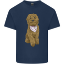 A Doodle Goldendoodle Dog Mens Cotton T-Shirt Tee Top Navy Blue