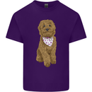 A Doodle Goldendoodle Dog Mens Cotton T-Shirt Tee Top Purple