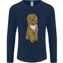A Doodle Goldendoodle Dog Mens Long Sleeve T-Shirt Navy Blue