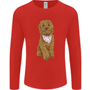 A Doodle Goldendoodle Dog Mens Long Sleeve T-Shirt Red