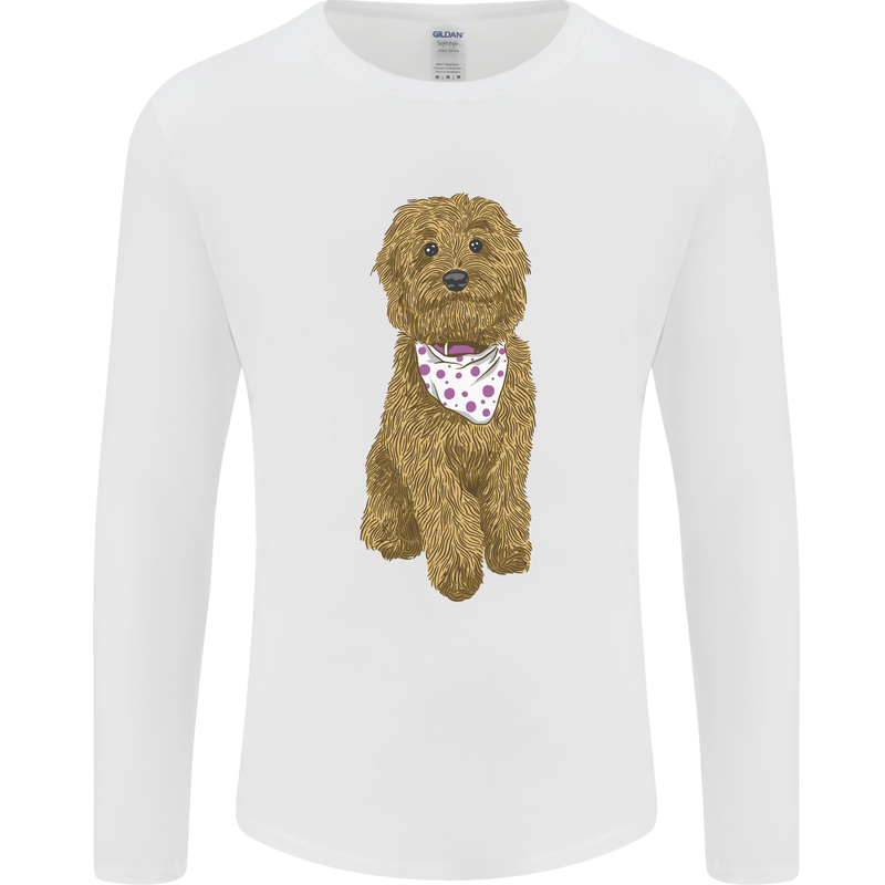 A Doodle Goldendoodle Dog Mens Long Sleeve T-Shirt White