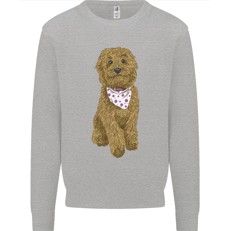 A Doodle Goldendoodle Dog Mens Sweatshirt Jumper Sports Grey