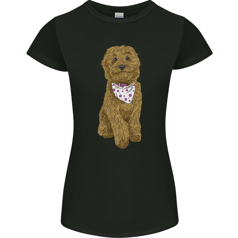 A Doodle Goldendoodle Dog Womens Petite Cut T-Shirt Black