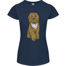 A Doodle Goldendoodle Dog Womens Petite Cut T-Shirt Navy Blue