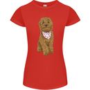 A Doodle Goldendoodle Dog Womens Petite Cut T-Shirt Red