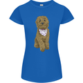 A Doodle Goldendoodle Dog Womens Petite Cut T-Shirt Royal Blue