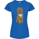 A Doodle Goldendoodle Dog Womens Petite Cut T-Shirt Royal Blue