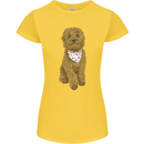A Doodle Goldendoodle Dog Womens Petite Cut T-Shirt Yellow