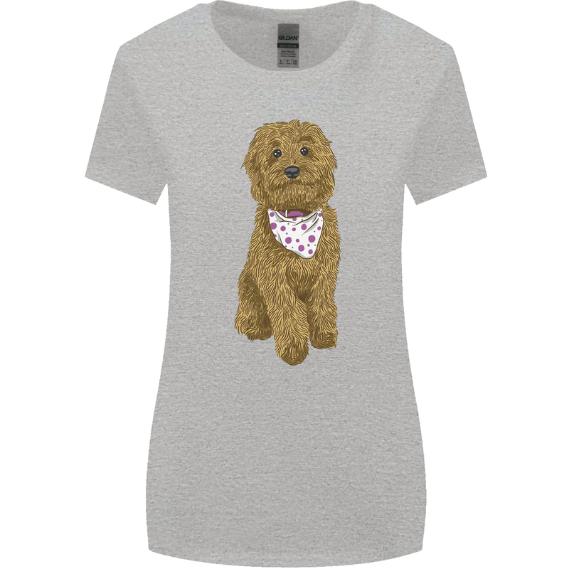 A Doodle Goldendoodle Dog Womens Wider Cut T-Shirt Sports Grey
