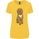 A Doodle Goldendoodle Dog Womens Wider Cut T-Shirt Yellow