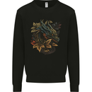 A Dragon in Nature Fantasy Kids Sweatshirt Jumper Black