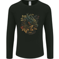 A Dragon in Nature Fantasy Mens Long Sleeve T-Shirt Black