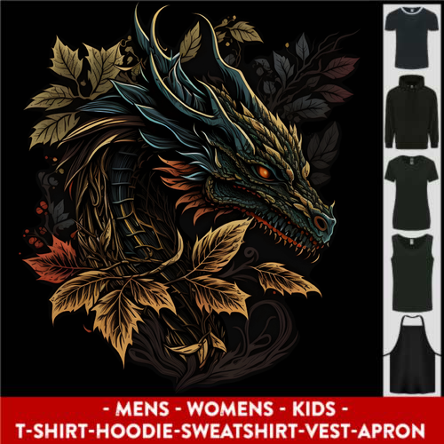 A Dragon in Nature Fantasy Mens Womens Kids Unisex Main Image