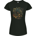A Dragon in Nature Fantasy Womens Petite Cut T-Shirt Black