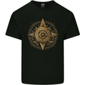 A Fantasy Gold Compass Kids T-Shirt Childrens Black