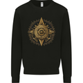 A Fantasy Gold Compass Mens Sweatshirt Jumper Black