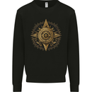 A Fantasy Gold Compass Mens Sweatshirt Jumper Black