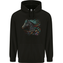 A Fantasy Horse With Feathers Pegasus Childrens Kids Hoodie Black