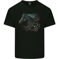 A Fantasy Horse With Feathers Pegasus Kids T-Shirt Childrens Black