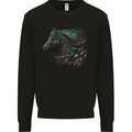 A Fantasy Horse With Feathers Pegasus Mens Sweatshirt Jumper Black