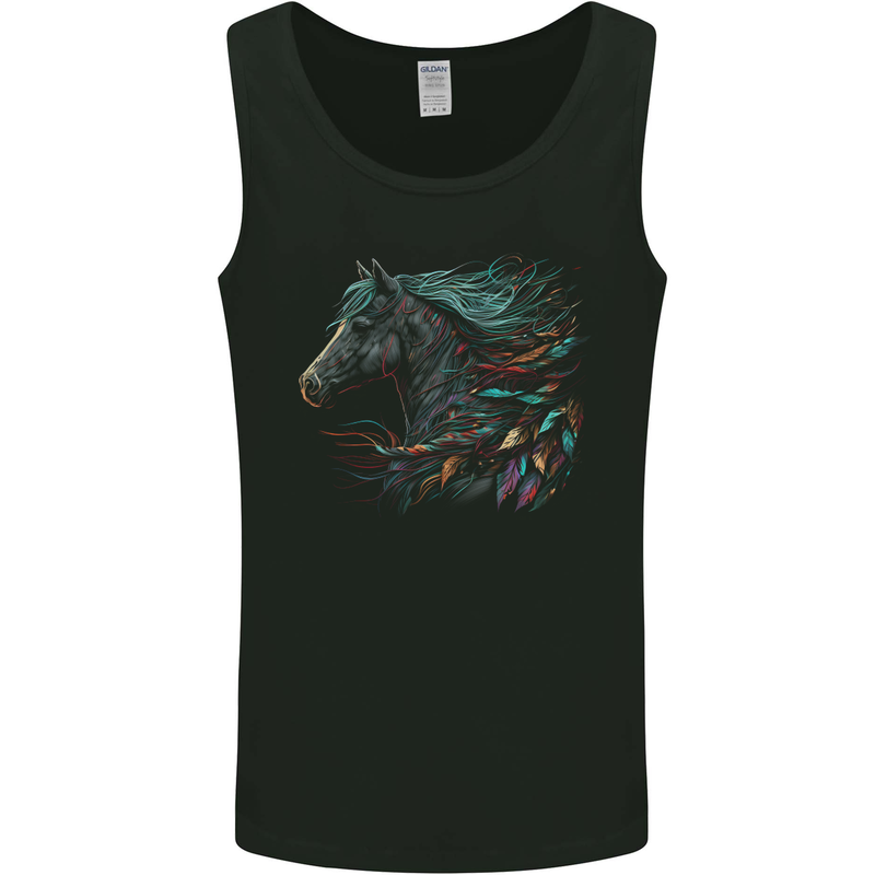 A Fantasy Horse With Feathers Pegasus Mens Vest Tank Top Black