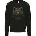 A Fantasy SCI-FI Grizzly Bear of the Future Mens Sweatshirt Jumper Black