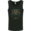 A Fantasy SCI-FI Grizzly Bear of the Future Mens Vest Tank Top Black