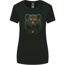 A Fantasy SCI-FI Grizzly Bear of the Future Womens Wider Cut T-Shirt Black