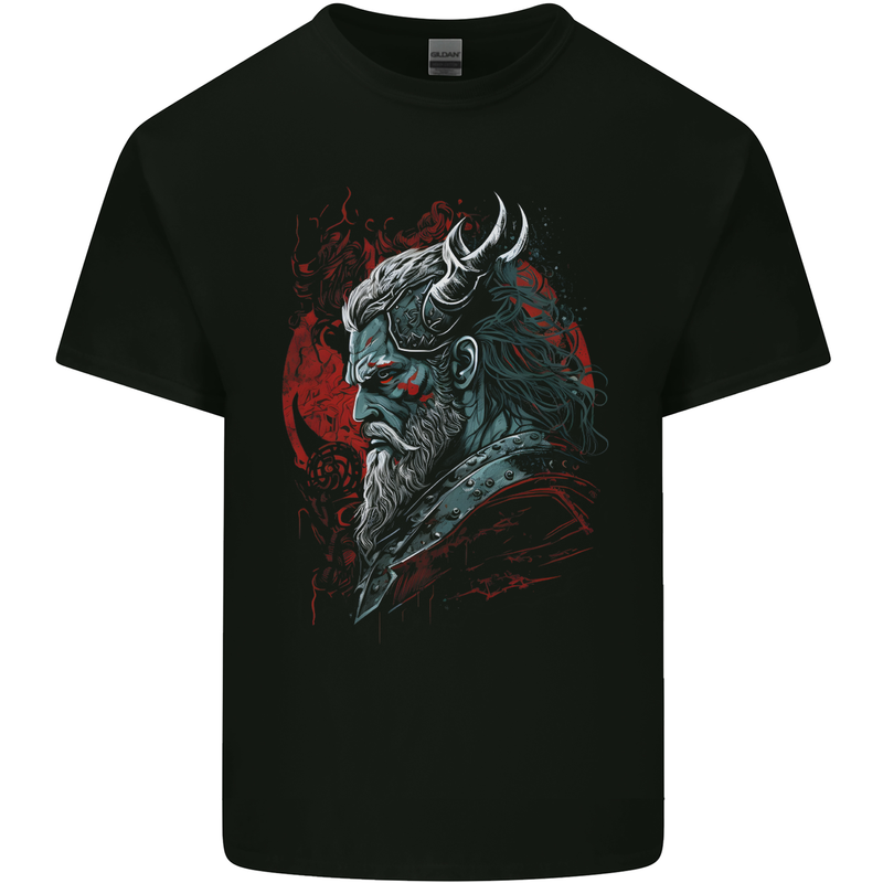 A Fantasy Viking Of War Odin Thor Kids T-Shirt Childrens Black