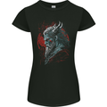 A Fantasy Viking Of War Odin Thor Womens Petite Cut T-Shirt Black
