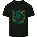 A Fantasy Wolf in the Forest Kids T-Shirt Childrens Black