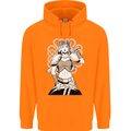 A Female Viking Shield Maiden Warrior Childrens Kids Hoodie Orange