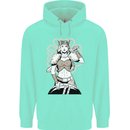 A Female Viking Shield Maiden Warrior Childrens Kids Hoodie Peppermint