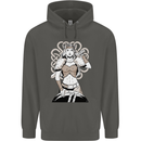 A Female Viking Shield Maiden Warrior Childrens Kids Hoodie Storm Grey
